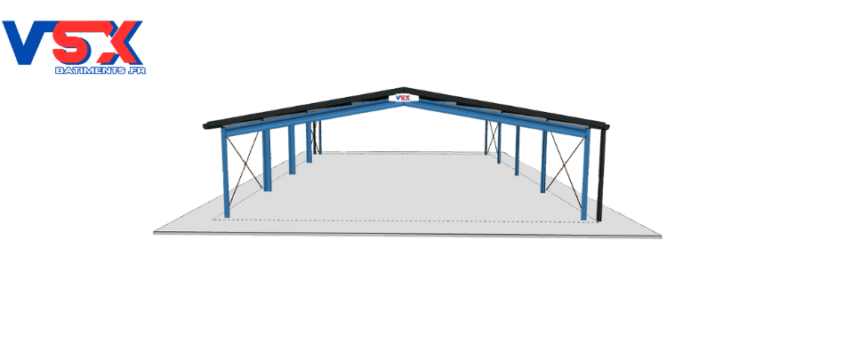 Hangar 17 x 20 m. hauteur 3 m