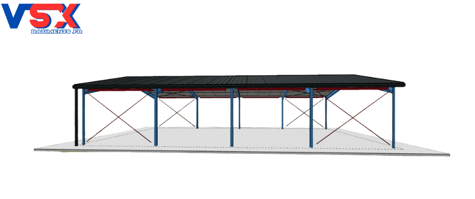 Hangar 17 x 20 m. hauteur 3 m