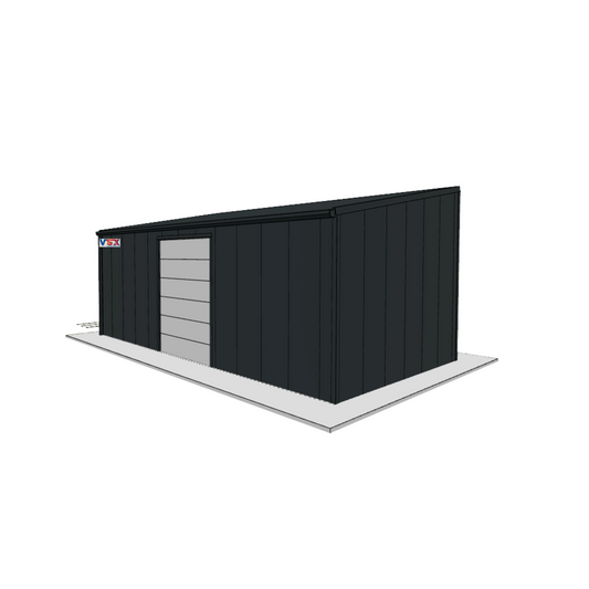 Hangar monopente 12 m x 6m. hauteur 5,3 m 72m2