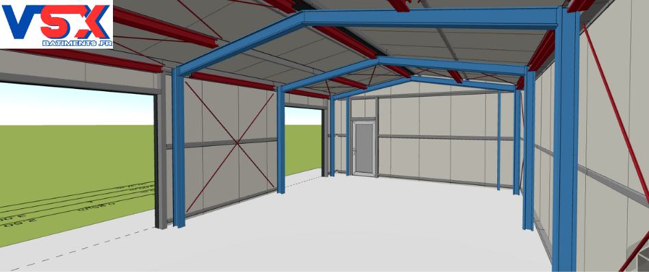 Hangar 10m x 6m. hauteur 3 m