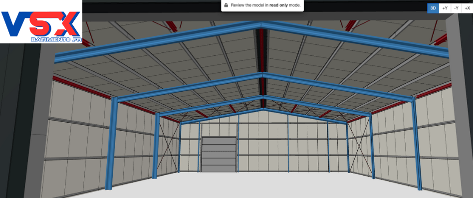 Hangar 20m x 16,70 m. hauteur 5 m