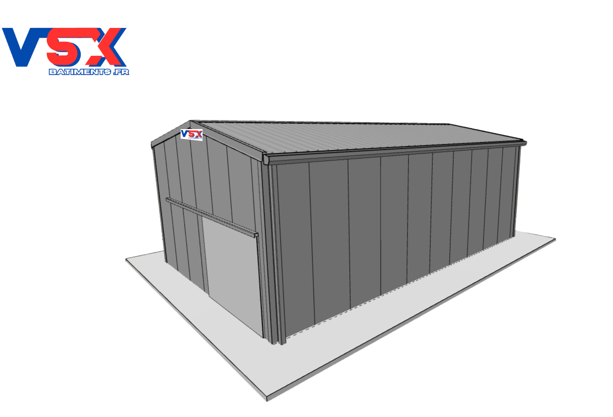 Hangar 6 x 10 m. hauteur 3,5 m